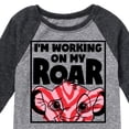 thumbnail image 3 of The Lion King - I'm Working on my Roar - Simba - Toddler & Youth Raglan Graphic T-Shirt, 3 of 4