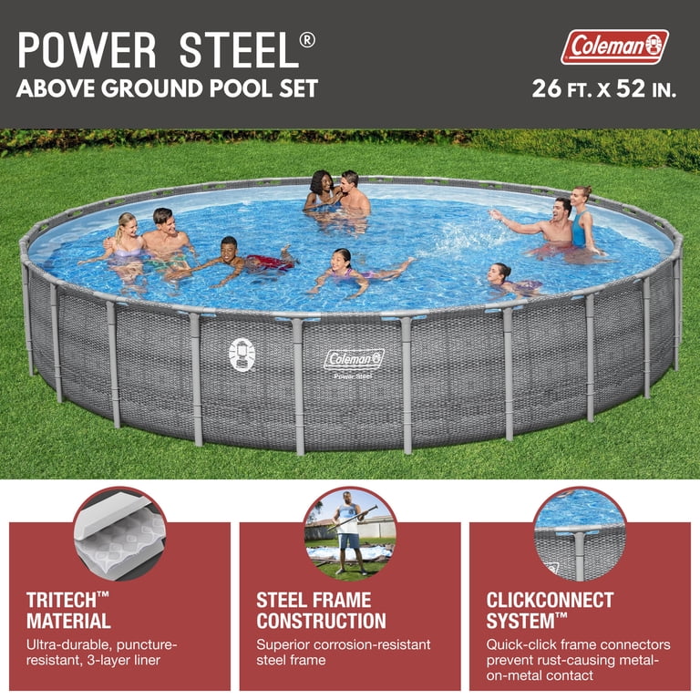 Coleman Deluxe Series Ground Swim 26' x 52