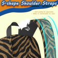thumbnail image 4 of 17 Inch Lightweight Backpack,PVC Waterproof Oxford Fabric, Ergonomically Designed, with Large Capacity, Leopard Animal Print, 4 of 5