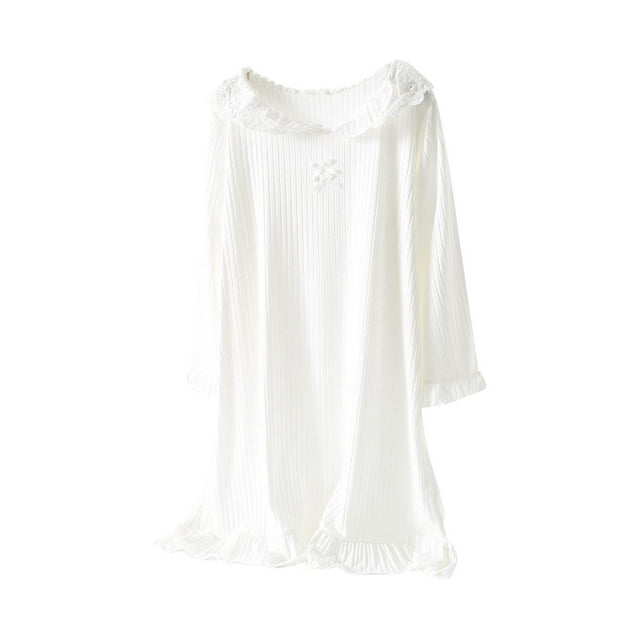 RXIRUCGD 2025 Vêtements d'Été pour Enfants Chemise de Nuit Décontractée et Confortable à Manches Longues Col Rond pour Filles