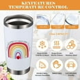 thumbnail image 3 of Teacher Gifts for Women Teacher Appreciation Gifts Teacher Tumbler with Straw Teacher Cup 20 oz Stainless Steel Teacher Mug for Travel Birthday Thanksgiving Christmas Gifts(Cute Style), 3 of 6