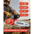 thumbnail image 3 of Gas Chainsaws 12  Guide Board Power Chain Saws 2-Cycle Gasoline  Chain Saws Handheld Cordless Petrol Chainsaws Optional for Trees  Farm Garden Ranch Forest, 3 of 7