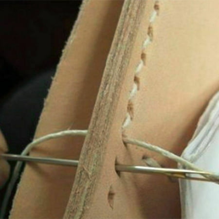 AkoaDa 7 Needles Curved Polishing Needle Sewing Repair Round Leather Saddle (Best Needle For Im Injection)
