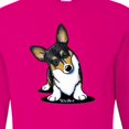 thumbnail image 4 of Inktastic Tri Color Corgi Long Sleeve T-Shirt, 4 of 5