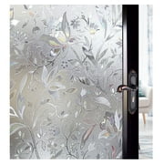 3D Static Cling Glass Frosted Privacy Window Film Sticker Film UV Protection Decorative For Home Office