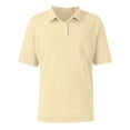 thumbnail image 5 of Fabrcox Men Polo Shirts Short Sleeve Button Collared Men Golf Shirt Lightweight Regular Fit Outdoor Workout Athletic Shirt Men Khaki S, 5 of 10