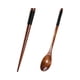thumbnail image 1 of EZLIFE Cuchara japonesa de mango largo, cuchara de madera para sopa, palillos, juego de cucharas portátiles> C0Q7, 1 of 1
