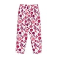 thumbnail image 5 of Goofa Tulips Flowers Printed Soft Pajama Pants for Women, Wide Leg Comfy Casual Lounge Yoga Pants-Large, 5 of 9