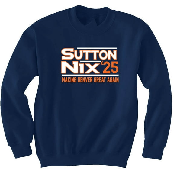 Bo Nix Courtland Sutton Denver 2025 Crew Neck Sweatshirt