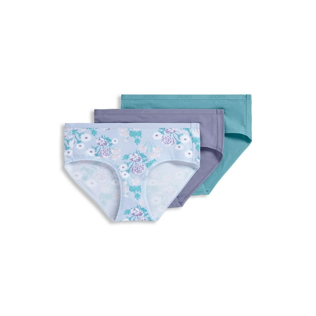 Jockey Women's Organic Cotton Stretch Logo Hipster - 3 Pack