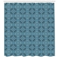 thumbnail image 3 of Ambesonne Abstract Shower Curtain, Bluish Mosaic Ornaments, 69"Wx84"L, Slate Blue and Multicolor, 3 of 3