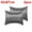 Deep Grey, variant on Unique Bargains 2-Pack Satin Pillow Shams Queen Size 20" x 30" Deep Grey