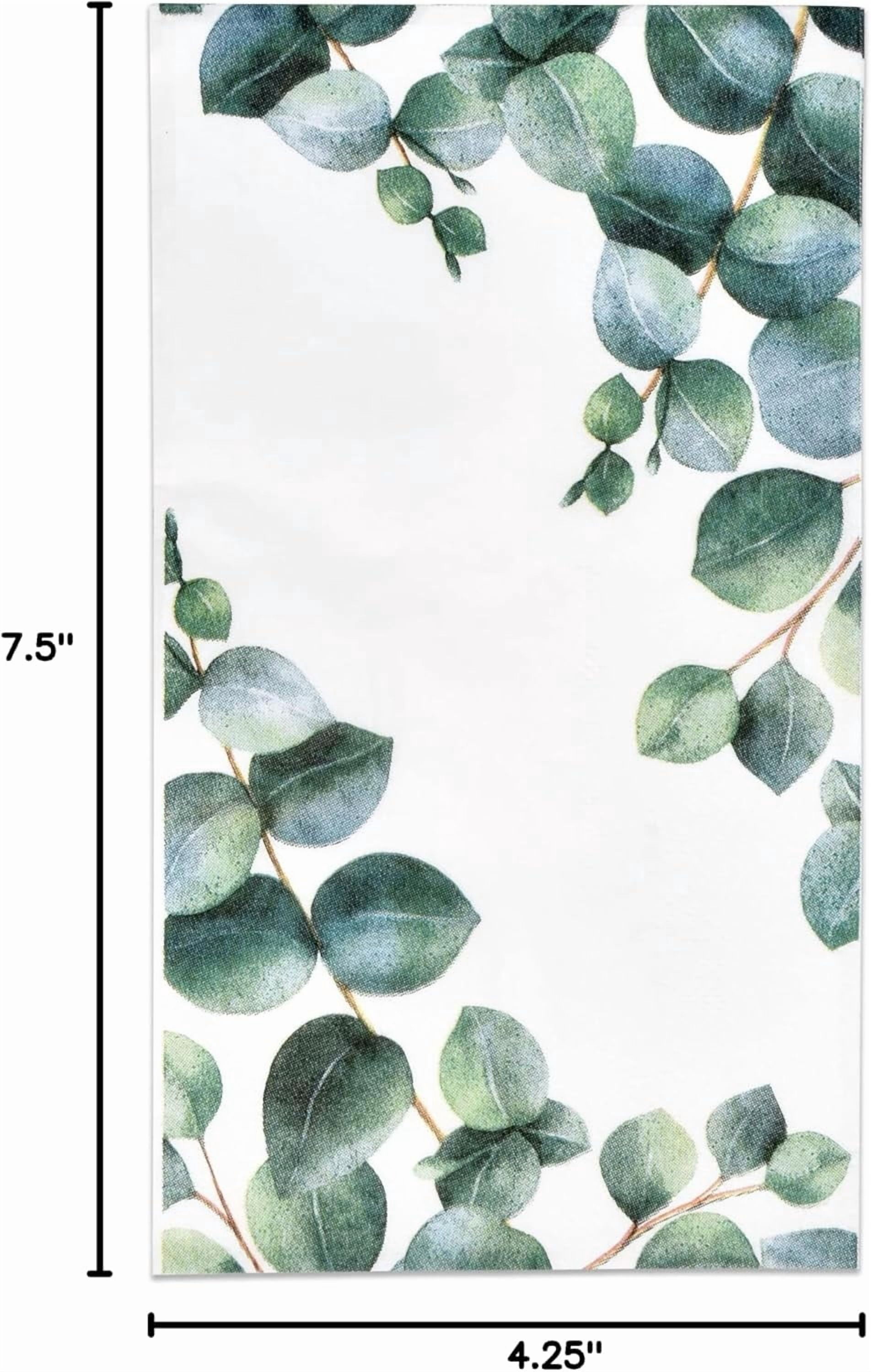 Gift Boutique Eucalyptus Greenery Disposable Paper Napkins