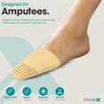 thumbnail image 5 of Shoolex ToeLuxe Amputee Toe Filler, Soft PU Foam Partial Foot Amputation Insert, Customizable Reusable, Men Women, Small and Large, 5 of 6