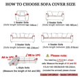 thumbnail image 2 of Housse de Sofa Géométrique 1/2/3/4 Places Extensible en Spandex en Forme de L Housses de Sofa Méridienne Housse de Canapé d'Angle Protège-Meubles, 2 of 7