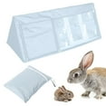 thumbnail image 2 of 210D Oxford Cloth Triangle Dust-proof Waterproof Rabbit Hutch Cover Poultry Cage AccessoryGray, 2 of 9