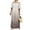 #392-Gray, variant on Women's Off-Shoulder Gradient Color Loose Puff Sleeve Maxi Dress for Casual Elegant Style