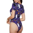 thumbnail image 2 of Naloa Cute And Creepy Bodysuits for Women, Women's Short-Sleeved Onesie, One-Piece for Parties, dates, clubs-, 2 of 7