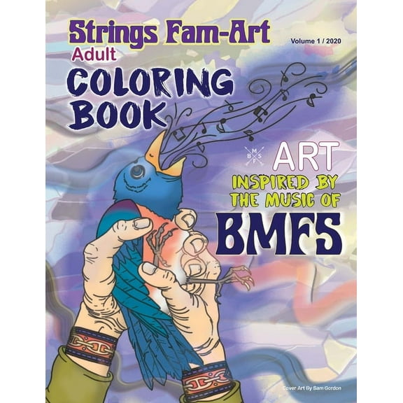 Strings-Fam Inspire Adult Coloring Book: Bluegrass Jam Coloring Book, (Paperback)