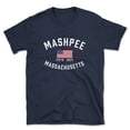 thumbnail image 1 of Mashpee Massachusetts Patriot Men's Cotton T-Shirt, 1 of 1