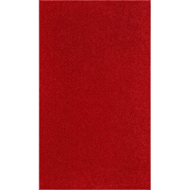 Ambiant Galaxy Way Kids Favourite Area Rugs Red - 6' x 9'
