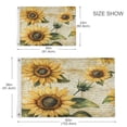 thumbnail image 4 of 24x36 inch Garden Hanging Flag Square Double Sided Flag Garden Garage nd Patio Decorative Flag Vintage Sunflowers, 4 of 6
