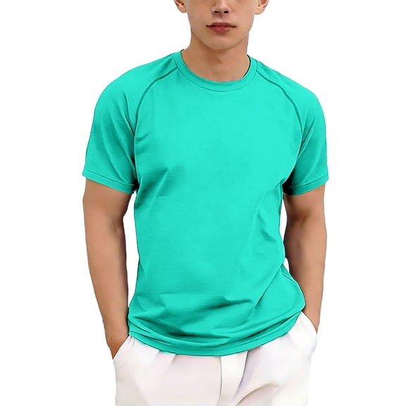 OGLCCG Youth Boys Athletic T-Shirt Quick Dry Wicking Active Performance Short Sleeve Tees Shirt Summer Solid Color Workout Shirts 5-13 Years