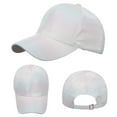 thumbnail image 2 of ZHENHONG Womens and Mens Baseball Caps Fashion Sport Striped Breathable Beach Sun Hat Casual Gradient Visor Hat White, 2 of 8
