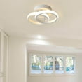 thumbnail image 1 of Luminaire de Plafond à LED Luminaire Fluide Montage Blanc Chaud Simple pour Entrée Allée Chaud 24x16x12.5cm, 1 of 8
