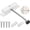 White, variant on Automatic Door Closer, Zinc Alloy Safety Spring Door Closer Adjustable 30 kg Closing Door Hinge (Black)