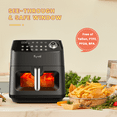 Kyvol Smart WiFi Air Fryer, F6W Airfryer, 6 Quart, Visible Window, 12 Presets Recipe, 360°Air