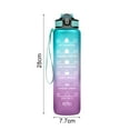 thumbnail image 2 of SEARCHI 34oz Frosted Motivational Water Bottle with Time Marker & Straw, Leak-Proof Tritan BPA-Free, Ensure You Drink Enough Water for Fitness, Gym, Camping, Outdoor Sports, 2 of 9