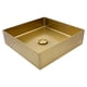 thumbnail image 2 of Ovalin Lavabo Rubinett Cuadrado Acero Inoxidable 304 Color Dorado, 2 of 6