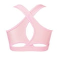 thumbnail image 3 of Alvivi Kids Girls Yoga Sport Bra Top U Neck Shoulder Straps Cross Crop Tops 4-16 Pink 10, 3 of 5