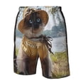 thumbnail image 4 of Balery Cat In Sun Hat Traje de Baño Estilo Hawaiano para Hombre, Shorts de Secado Rápido con Bolsillos-3X-Large, 4 of 6