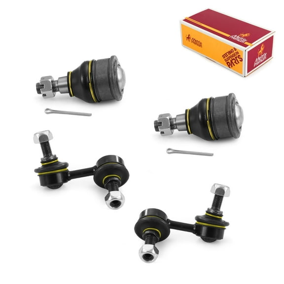 Metrix Premium Chassis Parts - 4 PC L/R Front Sway Bar Stabilizer End Link & L/R Front Lower Ball Joint Kit Fits 01-05 Acura EL, 01-05 Honda Civic, Replacement K90454, K90455, K90332