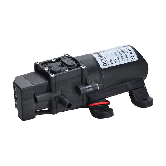 COVVY DC 12V 60W Water Pump 100PSI High Pressure Diaphragm Pump 1.2GPM Self Priming Water Pump for RV Caravan Boat Marine