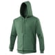 thumbnail image 3 of Awdis - Sudadera lisa con capucha y cremallera completa - Correr/Fitness (Verde botella), 3 of 3