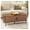 Walnut, variant on Coffee Table with Storage, 47.2" Century Modern Coffee Tables for Living Room, Rectangle Wood Center Table with Sliding Tambour Door & Adjustable Leg for Living Room, Walnut