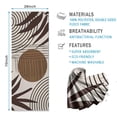 thumbnail image 2 of Brown Boho Geometric and Plant Pattern Hot Yoga Mat Towel Non Slip for Hot Yoga - Quick-Drying Yoga Mat Cover with 4 Corner Pockets with Travel Bag - Hot Yoga Towel Non Slip 70"x26", 2 of 6