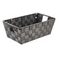 thumbnail image 2 of Simplify 25094-GREY Woven Storage Shelf Bin, Grey - Small, 2 of 2