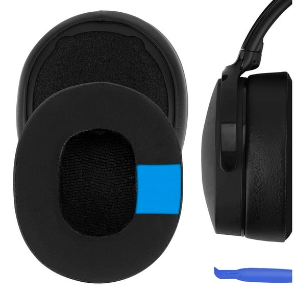 Geekria Sport Cooling-Gel Replacement Ear Pads Compatible with Skullcandy Crusher Wireless/EVO/ANC, Hesh 3/EVO/ANC, Venue ANC Headphones, Repair Parts (Black)