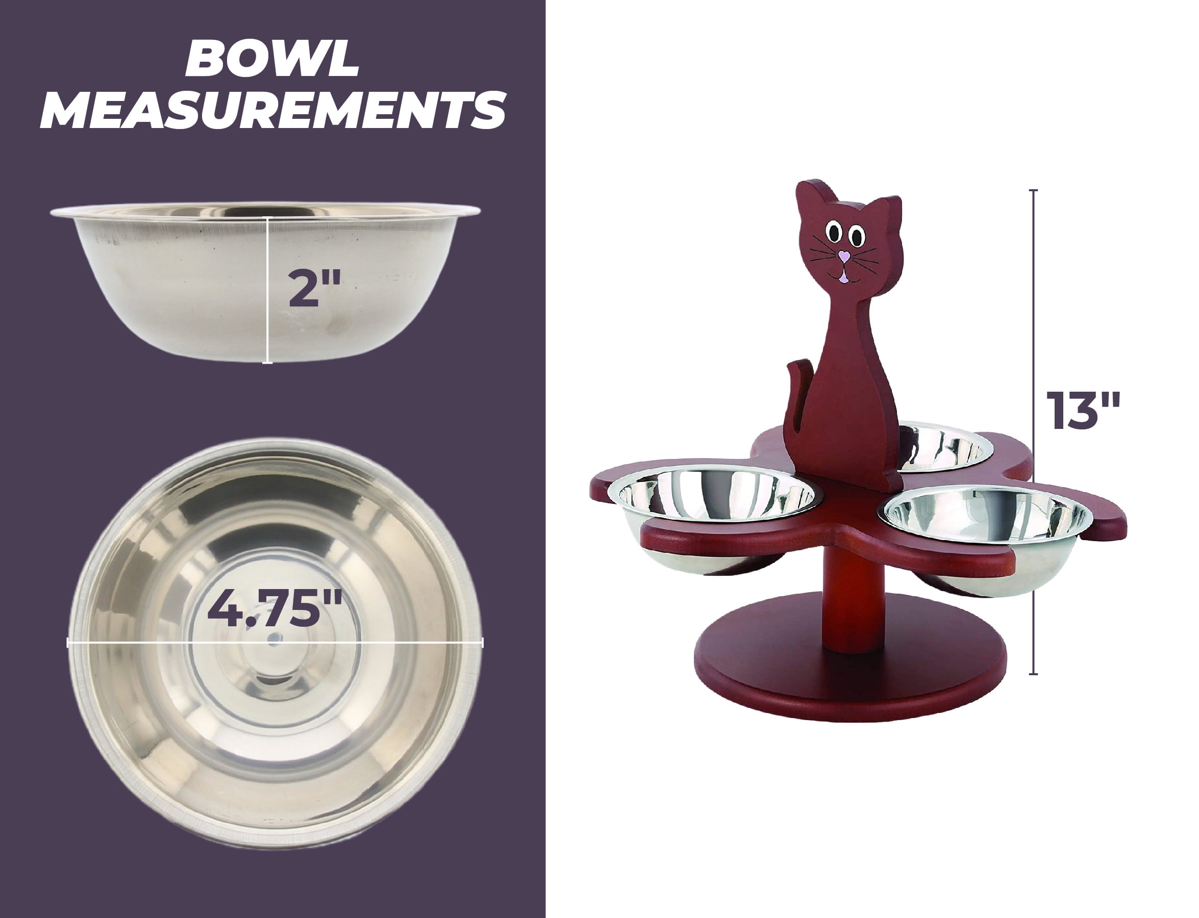 MiaCara Desco Cat Feeder | Shop Elevated Bowls for Cats / White