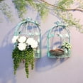 thumbnail image 6 of Vintage Country Wall Hanging Wire Iron Half Bird Cage Flower Pot Garden Decoration Retro Birdcage Storage Rack Pot A, 6 of 9