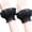Black, variant on Yammee Lovley Fake Sleeves Layered Lace Cuff Stretch Bracelet False Sleeves Wrist Cuffs Autumn & Winter Wild Sweater Decoration