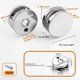 thumbnail image 4 of 8 Pieces Mirror Clip, Including Expansion Tube And Screws, Glass Clip Wall Bracket, Glass Clip Frame Mirror Clip (Silver), 4 of 4