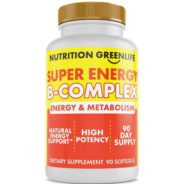 Super Energy Vitamin B Complex Bioactive Cold Fill Soft gels for Max Potency & Absorption