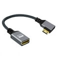 thumbnail image 3 of FVH 4K Type-C MINI HDMI 1.4 Male 90 Degree Right Angled to HDMI Female Extension Cable for DV MP4 Camera DC Laptop, 3 of 7