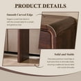 thumbnail image 5 of wow97e Modern Console Table for Entryway, 63" Long Entryway Table with 3 Drawer, Curved Profile Design, Sofa Table Behind Couch for Living Room, Hallway, 5 of 7