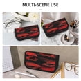thumbnail image 5 of Fotbe Red And Black Abstract Skull Pattern Pencil Case,Canvas Pen Case, Multi- Slot Pencil Pouch, Portable Pencil Bag, Pen Case for& Office, Makeup Bag ,Zipper Pouch, 5 of 6